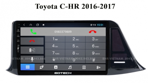 Màn hình DVD Android xe Toyota CHR 2016 - nay | Gotech GT8 
